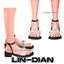 LIN-DIAN  strappy sandals logo