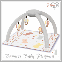 Boho Bunnies Baby Playmat