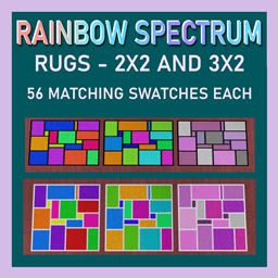 Rainbow Spectrum Rugs - 2X2 and 3X2 Versions - SimmillerCC_Rugs_Rainbow ...