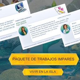 Odd JobsWriting Theme by muñecanerd Spanish translation