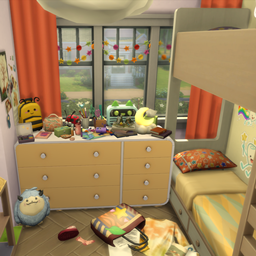 Cute & Cluttered Kids Bedroom