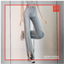 High Waist Side Slit Skinny Jeans logo