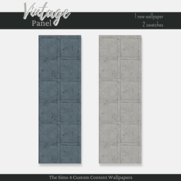 Sims4Luxury - Vintage panel - Wallpapers