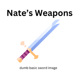 Nate's Weapons logo