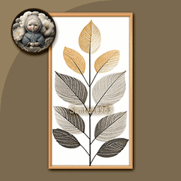 HQ Abstract Leaf Long Painting #6 Sellable Extra D Samtuse963