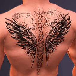 Wings Back Tattoo logo