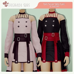 Download Tokyo Twilight Dress (Plain) - The Sims 4 Mods - CurseForge