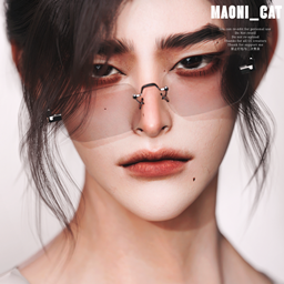 Maoni_cat_Rimless Glasses