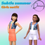 Subltle summer girls outfit set - Basegame compatible logo