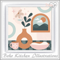 Boho Kitchen Illustrations - The Sims 4 Build / Buy - CurseForge