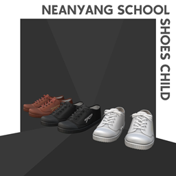  FinJingSims - Neanyang School Shoes Model 205-S - Child