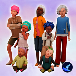Genetic Unnatural Hair Colours for Little Sims (Base Game) project avatar