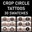 Aliens - Crop Circle Upper Back Tattoos logo