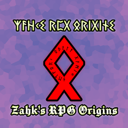 Zahk's RPG Origins logo