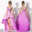 Bubble gown with draped bustier and crystal flowers logo