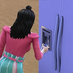 Fridge with Functional Water Dispenser By NerdyDoll Spanish Translation