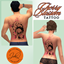 Cherry Blossom Dragon Back Tattoo logo