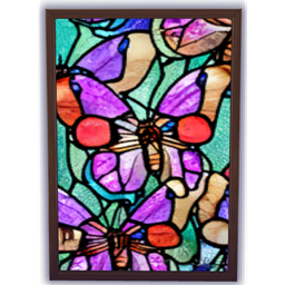 Butterfly Stained Glass Window 2 logo