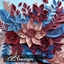 Pretty paper flowers are framed logo