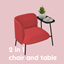 Chair and table - 2in1 logo