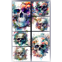 Six Piece Skull Wall Art logo
