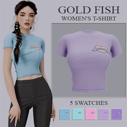 GoldFish women's T-shirt logo