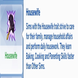 Housewife Traits By KiaraSims4Mods Spanish Translation