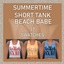 Summertime Short Tank Tops - Beach Babe logo