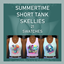 Summertime Short Tank Tops - Skellies logo