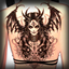 "Demon of Chaos" Back Tattoo logo
