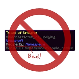 JEI Remove "Recipe By:" Tooltip logo