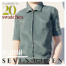 Child's Short Sleeves Buttoned Up Shirt