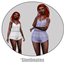 Plaid Pajama Shorts Set [ Simtimates ] logo
