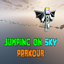 Jumping on sky parkour logo