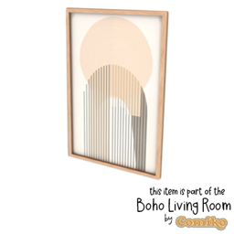 Comiko - Boho Living Room Painting 1 - The Sims 4 Build / Buy - CurseForge