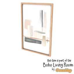 Comiko - Boho Living Room Painting 2 - The Sims 4 Build / Buy - CurseForge