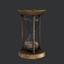 Metal hourglass logo