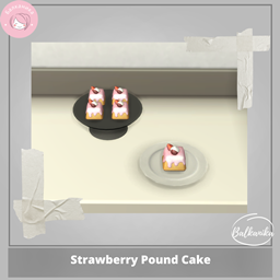 Strawberry Pound Cake