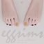 [EGGSIMS] Be happy toenails logo