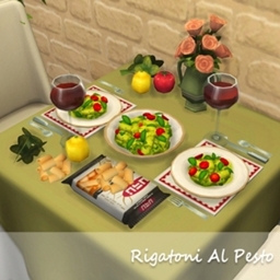 Rigatoni Al Pesto de Oni Traducido al español by LizzySims - The Sims 4 ...