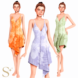 Summer Swimwear Dress - Floral logo