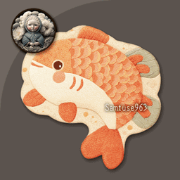 HQ Cute GoldFish Kids Dance Rug #3 Samtuse963 logo