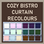 Tableside Curtains in Dark and Light Colours logo