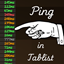 Ping in Tablist logo
