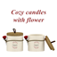 Cozy Candles with Flower logo