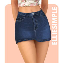 Elliesimple - Denim Mini Skirt logo