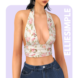 Elliesimple - Flower Crop Top project image