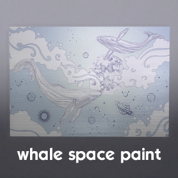 Whale space paint project image