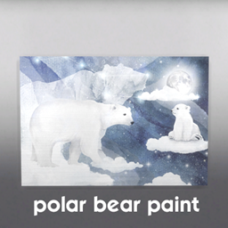 Polar bear paint project image