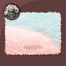 HQ Pastel Fluffy Rectangular Dance Rug #4 Samtuse963